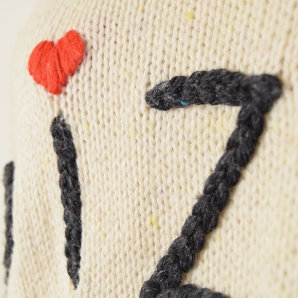 ❌SOLD❌WILDFOX Chunky Knit PIZZA Oversized Sweater - Picture 5 of 8